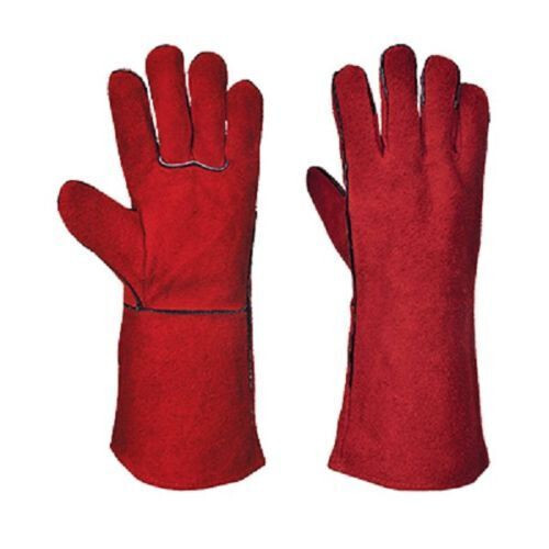 LEATHER SANDBLAST WELDING GLOVES BLASTING SANBLASTING ONE PAIR NEW