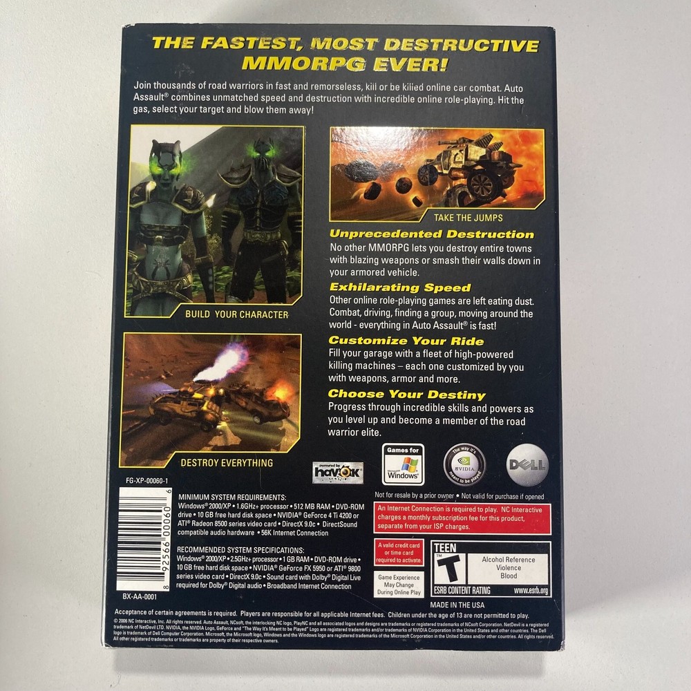 NEW SEALED AUTO ASSAULT PC GAME