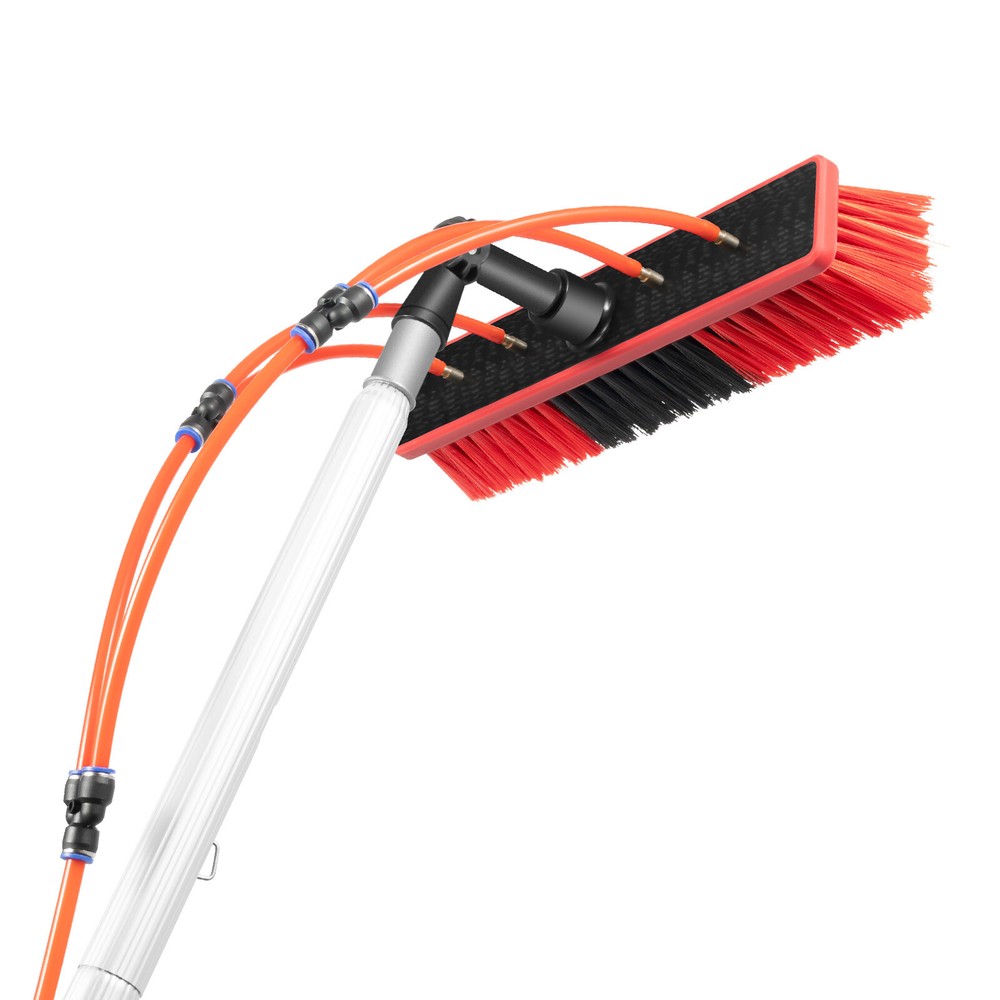 26 FT Water Fed Pole Kit Window Solar Panel Cleaning Extendable Telescopic Pole