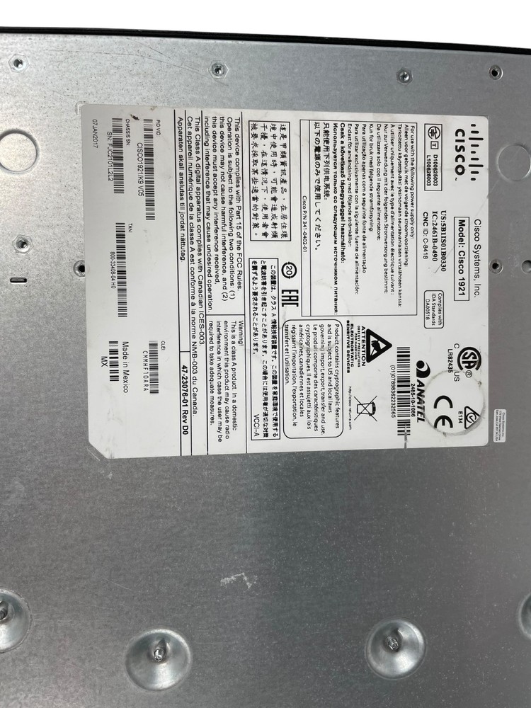 Cisco 1921 Integrated Service Router