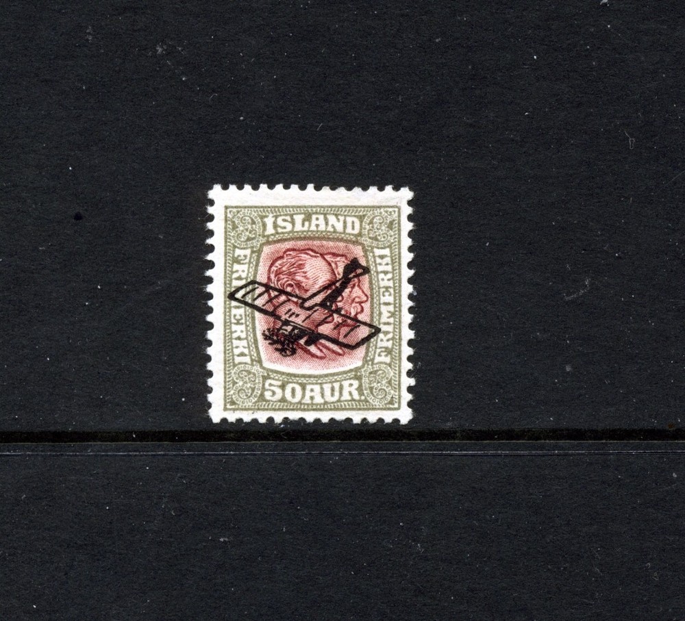 Iceland   MH   C2   Airplane Overprint  K890