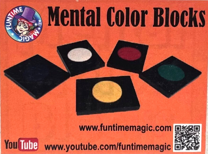 MENTAL COLOR BLOCKS MAGIC TRICK Domino Spots Close Up Prediction Mind Reader