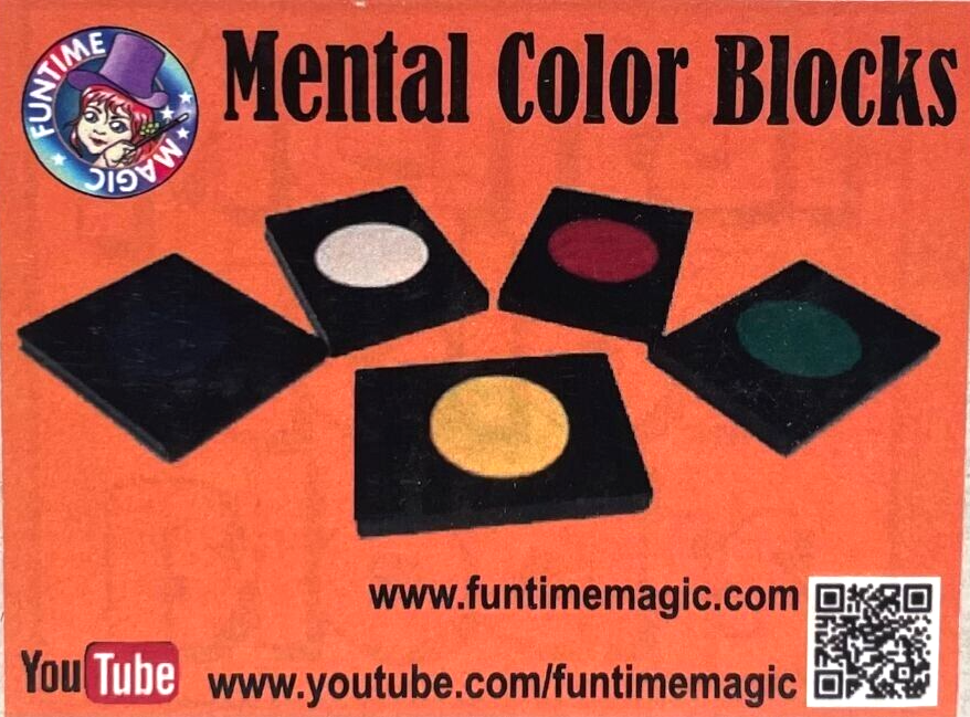 MENTAL COLOR BLOCKS MAGIC TRICK Domino Spots Close Up Prediction Mind Reader