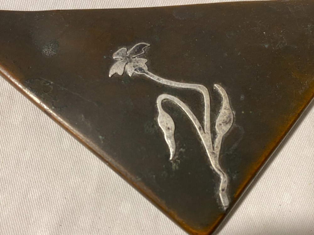 Heintz Sterling On Bronze Desk Set P-4