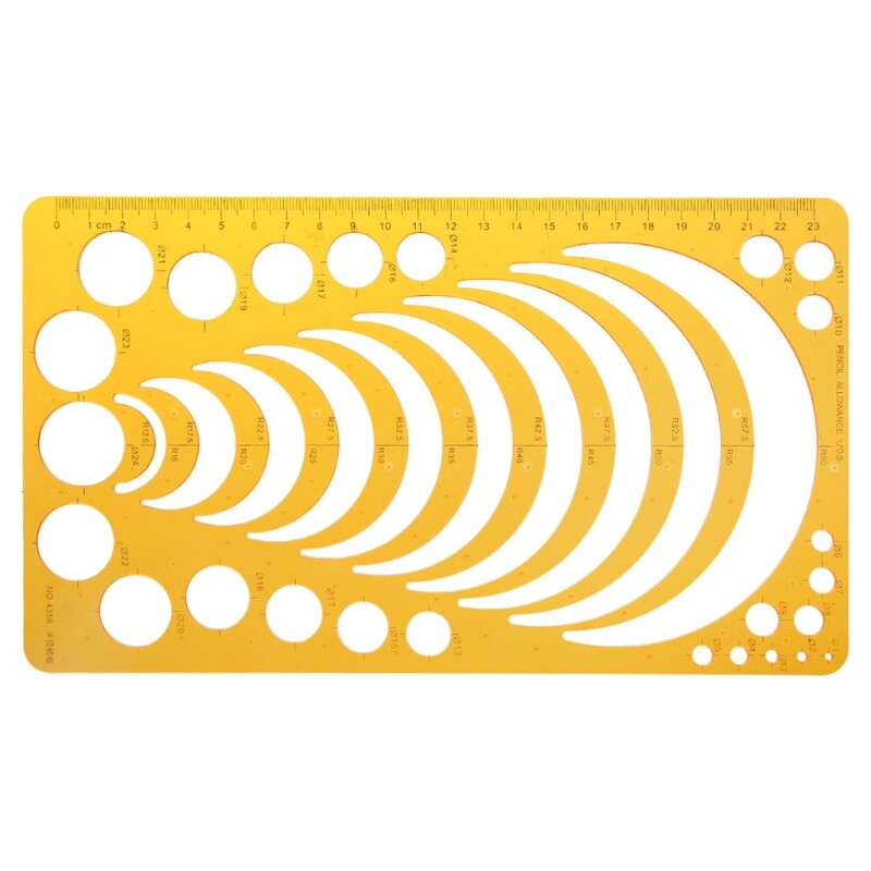 Resin Flow Chart Symbol Drafting Template Ruler Stencil Measuring Tool Student