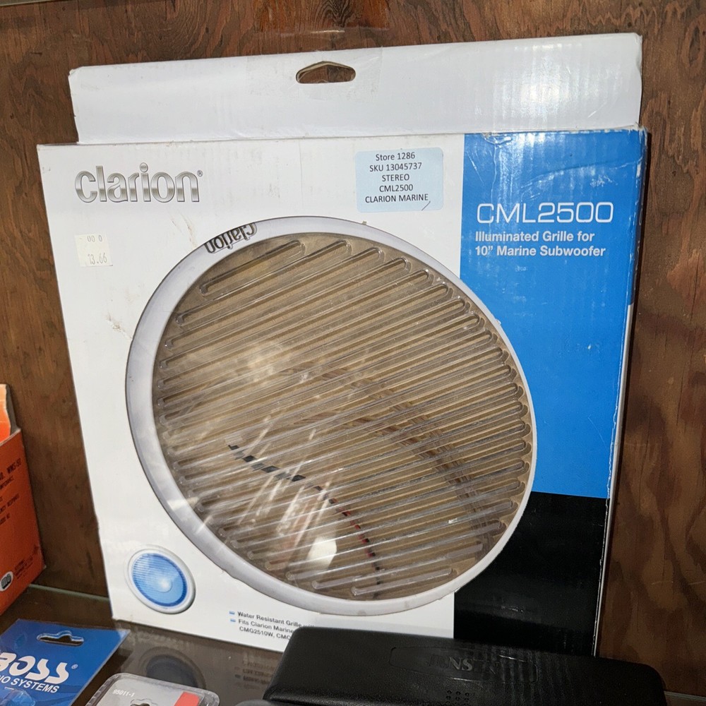 Clarion illuminated grille for marine subwoofer- CML2500