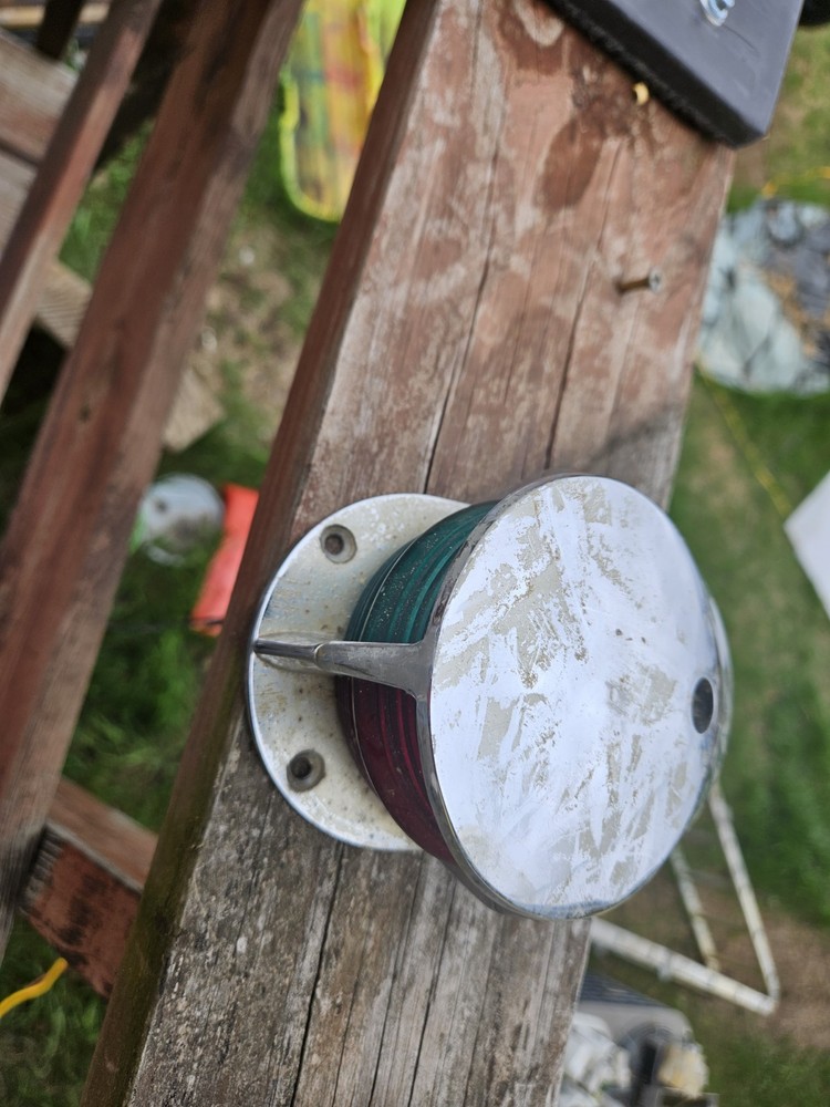 Antique Front Boat Light Good Shape Not Cleaned