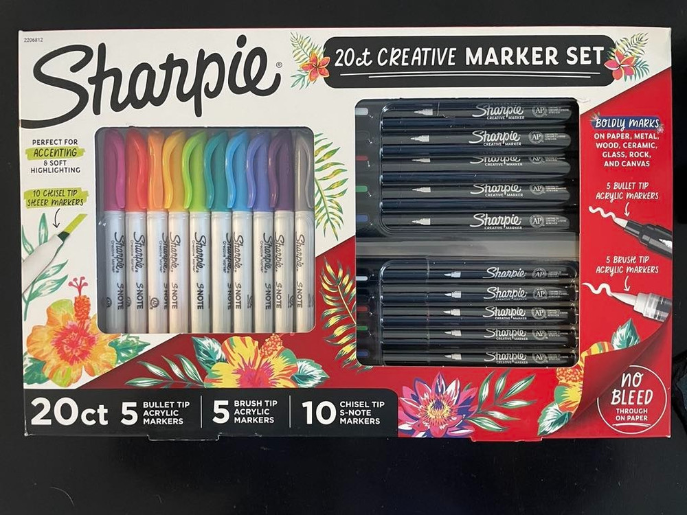 Sharpie Creative Marker Set 20 Count Asst Tips S-Note & Acrylic