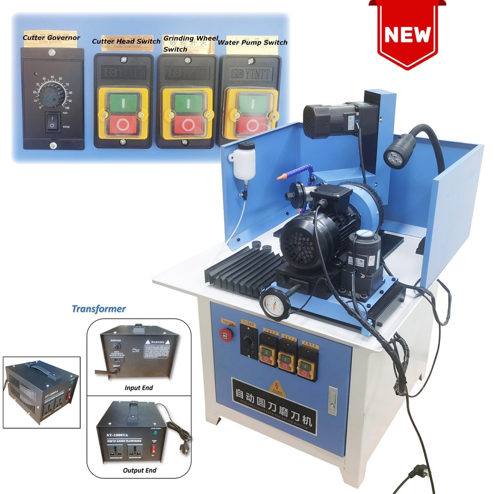 Automatic Round Blade Precision Sharpening Machine w Lamp and Emergency Switch