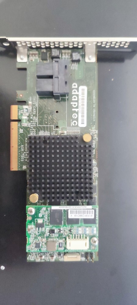 ADAPTEC ASR-7805 Single 6gb/s 8int Port SAS/SATA Raid Controller With Cache