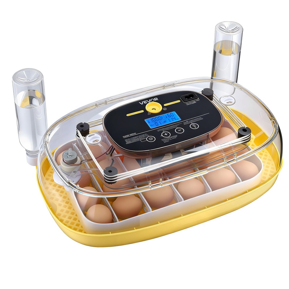 VEVOR 24 Egg Incubator Auto Turning Egg Candler Temperature & Humidity Control