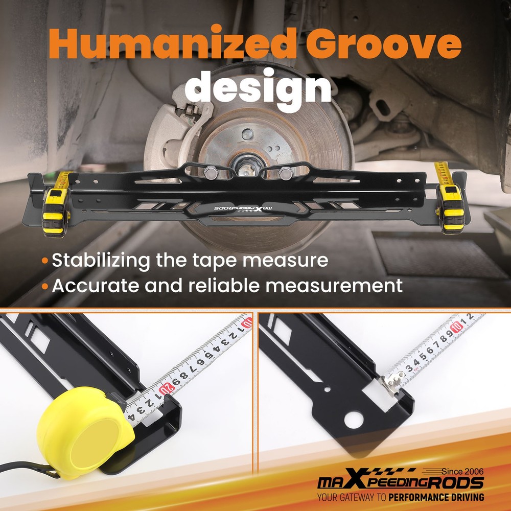 Tire Alignment Tool Kit for Multiple Hub Patterns 5x4.5-8x170mm Black