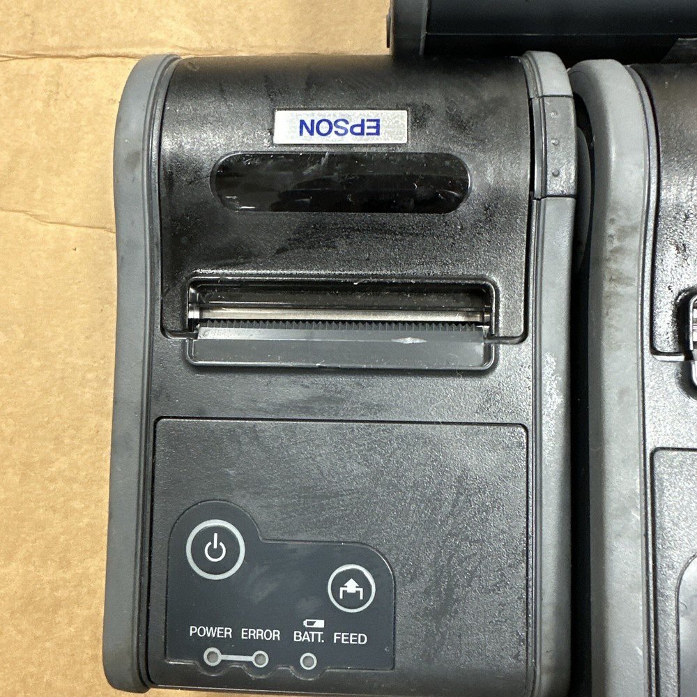 7 Epson TM-P60 M196A Portable POS Terminal Receipt Printer Bluetooth_Untested