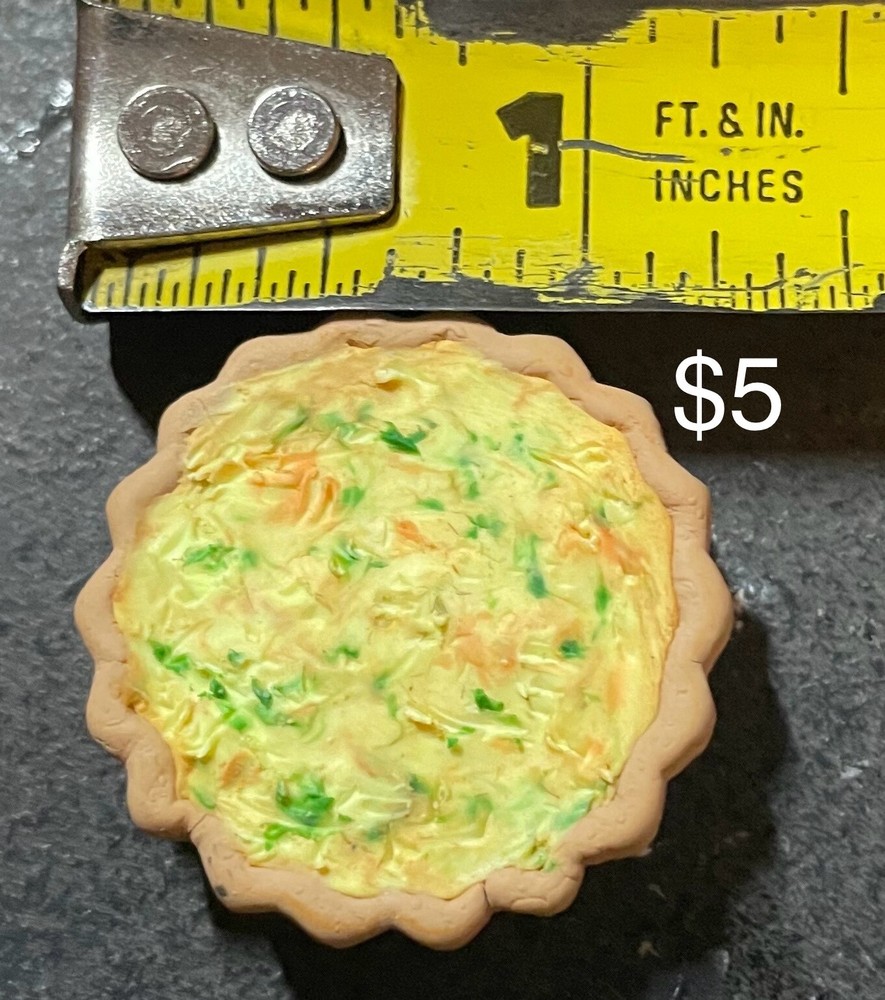 New 1/12 scale Miniature handmade  Quiche