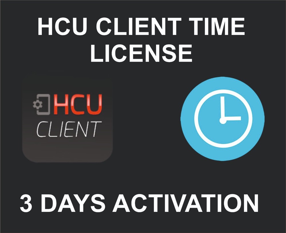 HCU Client Tool, Time Package, Activation, 3 Days