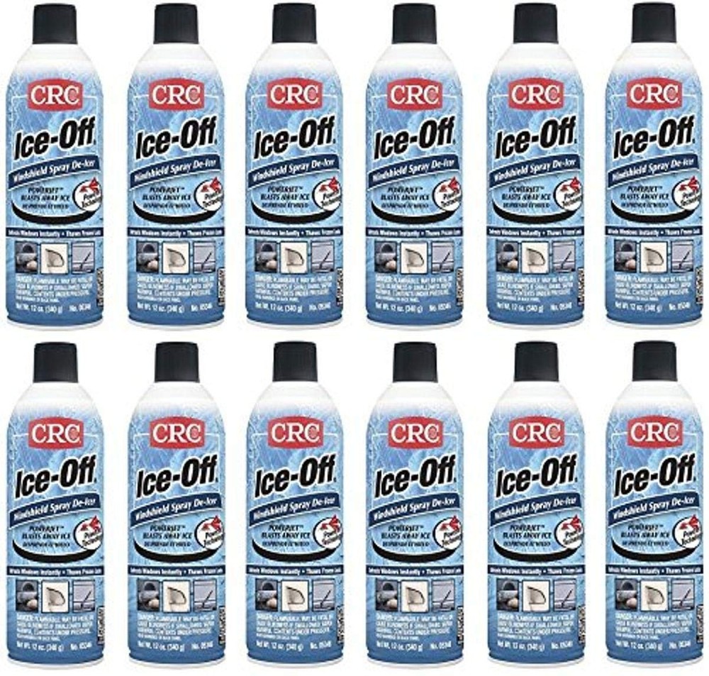 CRC 05346 Ice-Off Windshield Spray De-Icer - 12 Wt Oz. (12-Pack)