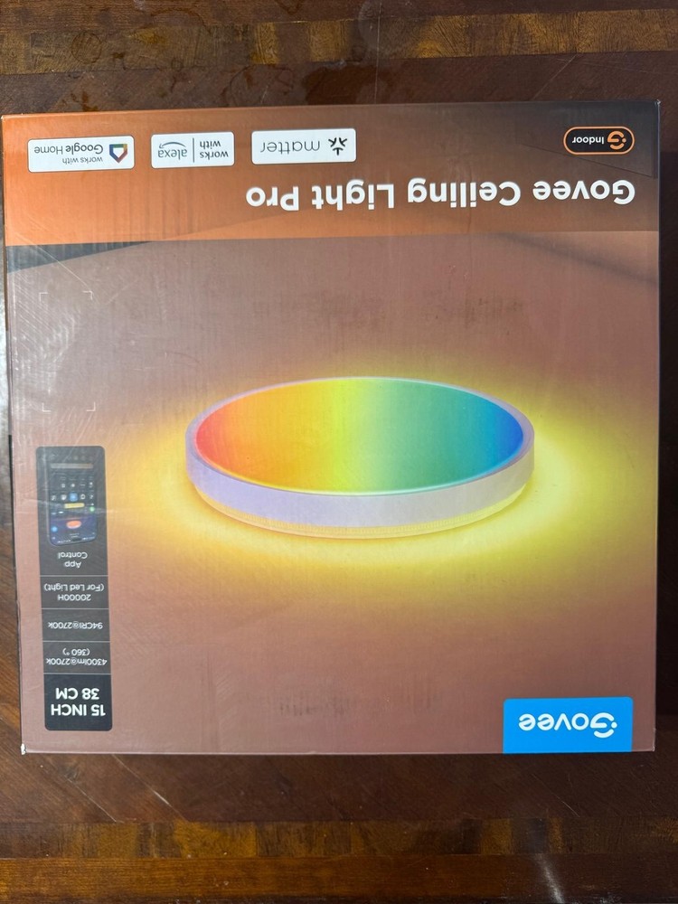 Govee RGBICWW 15" Ceiling Light Pro Multi App Control