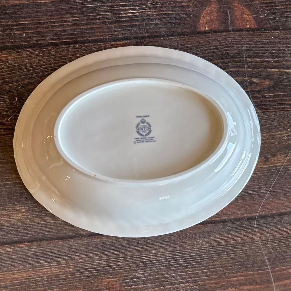 Minton Shalimar Oval Deep Plate Bowl 27x21cm