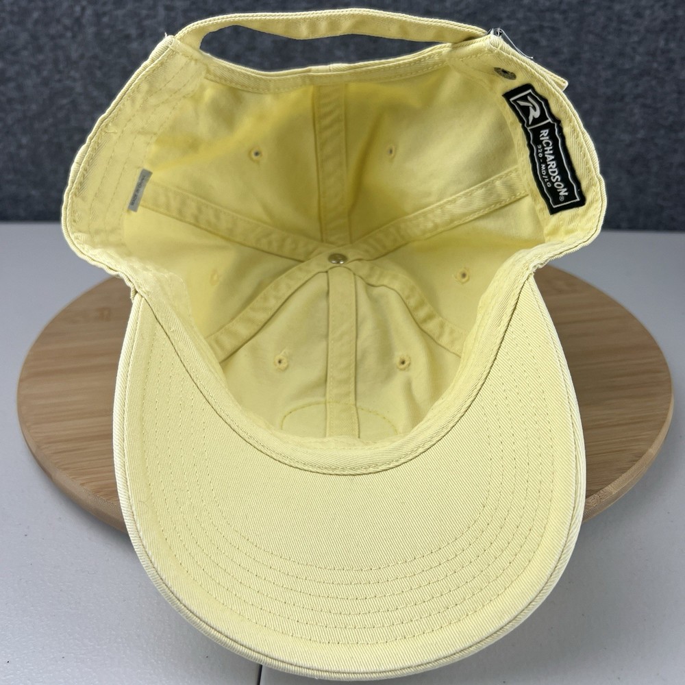 Manito Pro Shops Spokane WA Golf Hat Cap Strapback Fitted Size S-M Yellow Patch