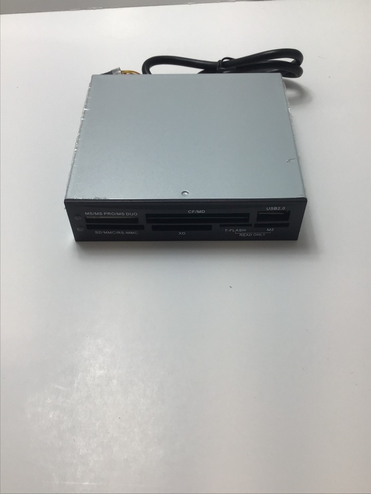 Logisys FP528BK All in One USB Internal Card Reader 3.5" Front Panel USB 2.0