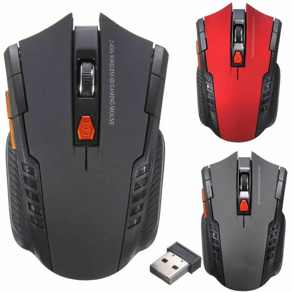 2.4GHz Wireless Optical Mouse &USB Receiver Adjustable DPI for PC Laptop Desktop
