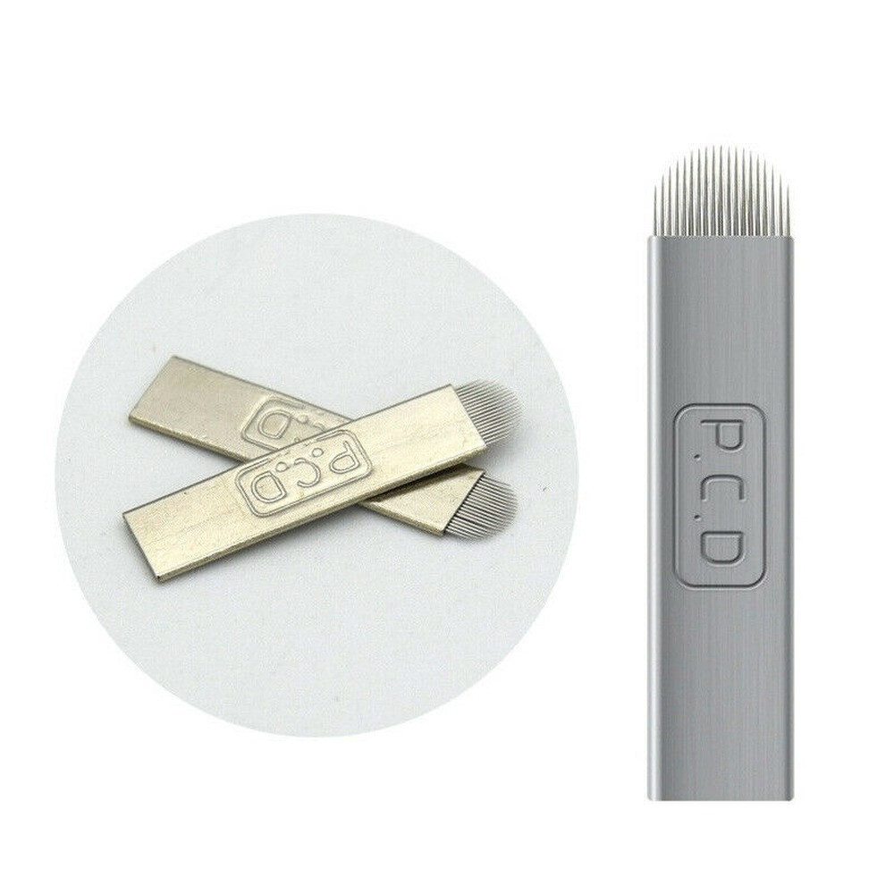 100pcs PCD 19 Pins U Shape Needles Microblading Permanent Makeup Tattoo Eyebrow