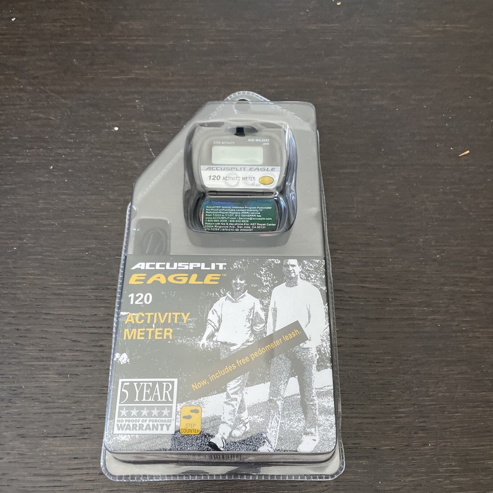 Accusplit Eagle AE120 Activity Meter - Pedometer - New - Sealed