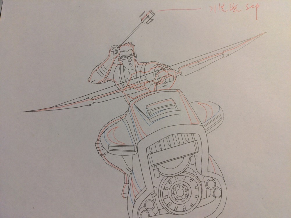 Marvel animation cels Production Art Marvel Comics AVENGERS GREEN ARROW A1