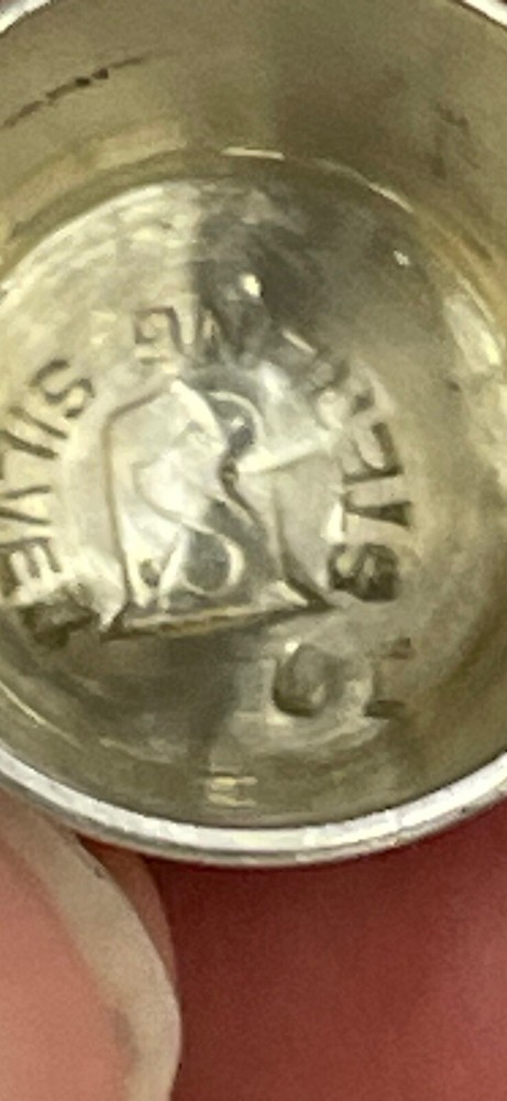 Sterling Silver Sewing Thimble, Marked Inside/signed?