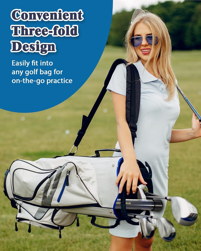 Golf Alignment Sticks, 2 Pack Plastic 49" Collapsible Alignment Stick Golf Pr...