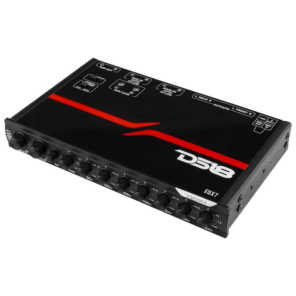 DS18 - EQX7 Compact High Volt 7-Band Equalizer High Level Input & Auto Turn On