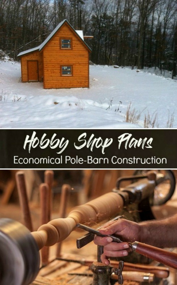 14 Hobby Barn Designs - Complete Pole-Barn Construction Plans (S2)
