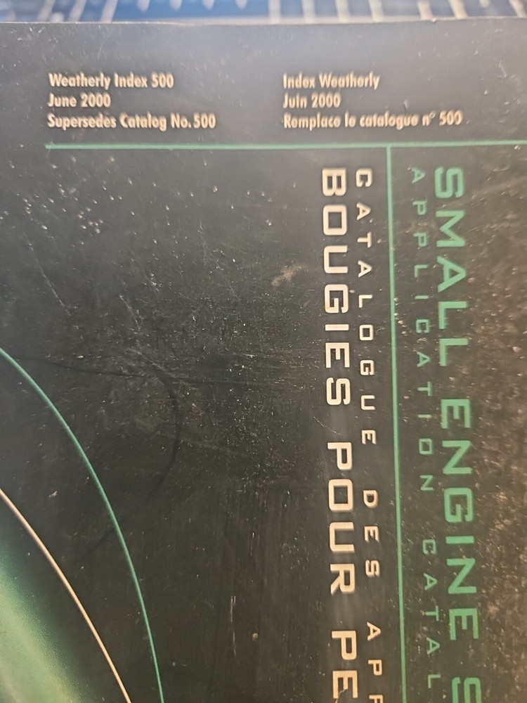 2000 Champion Small Engine Spark Plug Application Catalog
