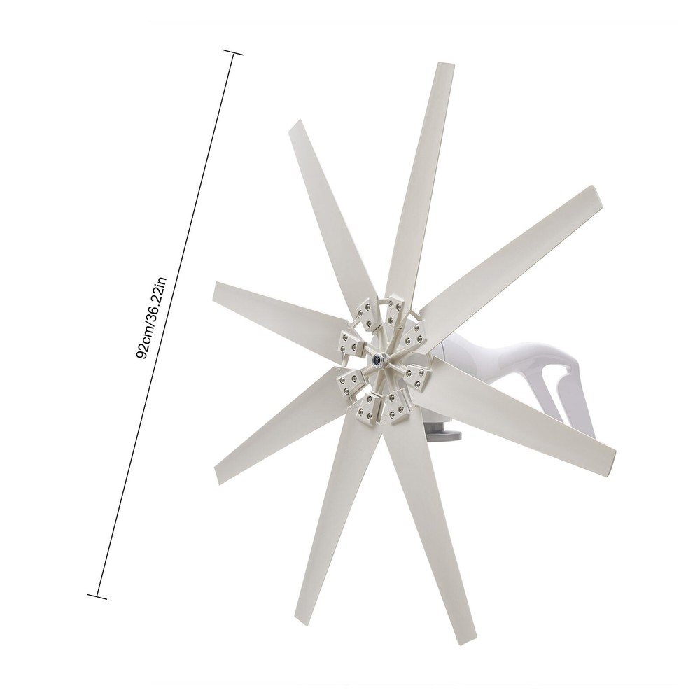 Wind Turbine Generator Kit 600W 12V 8 Blade with Controller Windmill Power