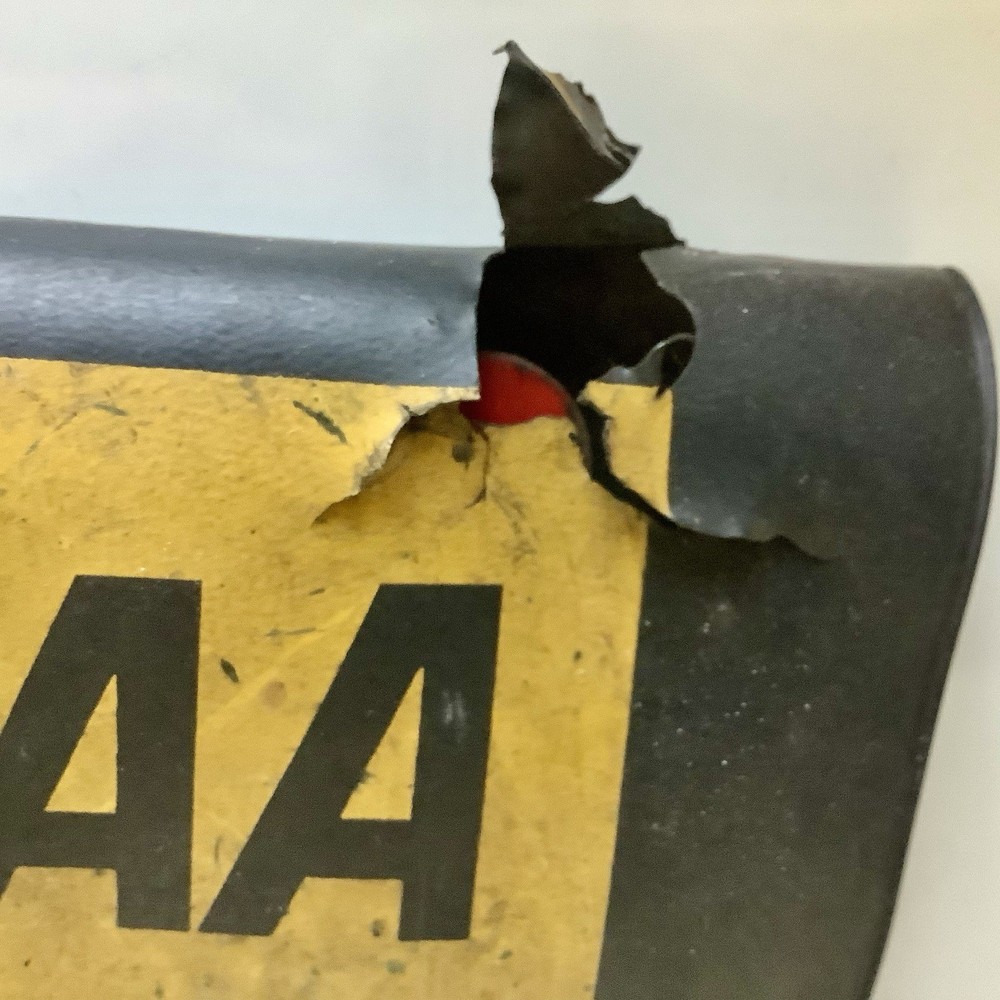 Vintage AA Heavy Duty Red Warning Triangle