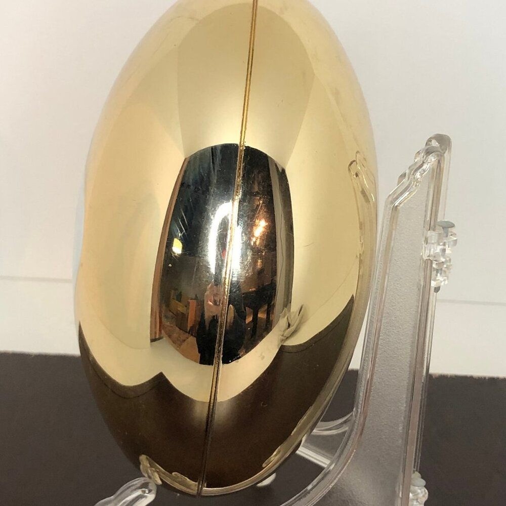 M&M Gold Vintage Candy Container