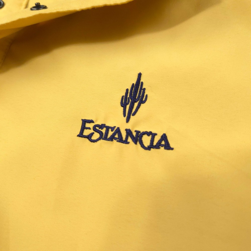 Zero Restriction -Estancia Pullover Mens -L Yellow Golf windbreaker jacket Snap
