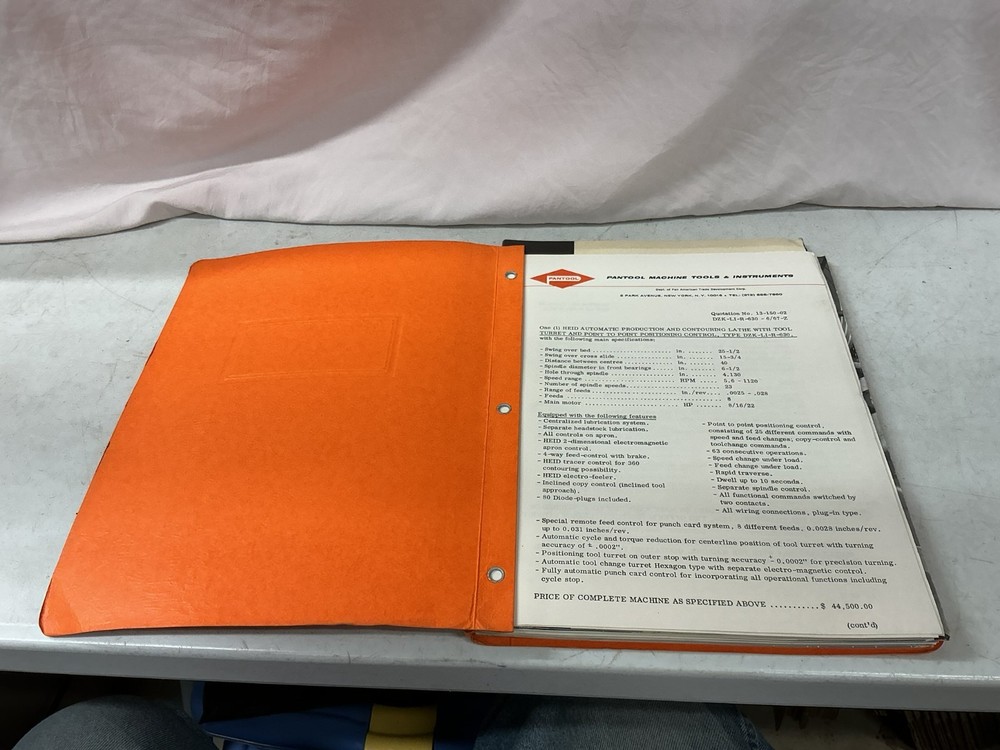 Pantool Machine Tools & Instruments Catalog Manual Lathes Grinders Balancing