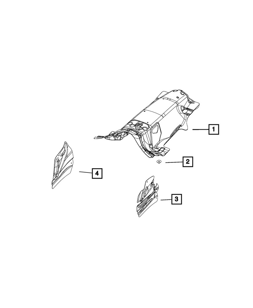Genuine Mopar Front Rail Insulation 55315185AE