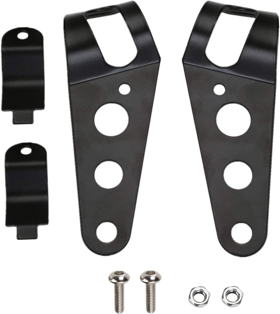 Universal 35mm-43mm Motorcycle Headlight Mount Brackets Fork Ear for Chopper ...
