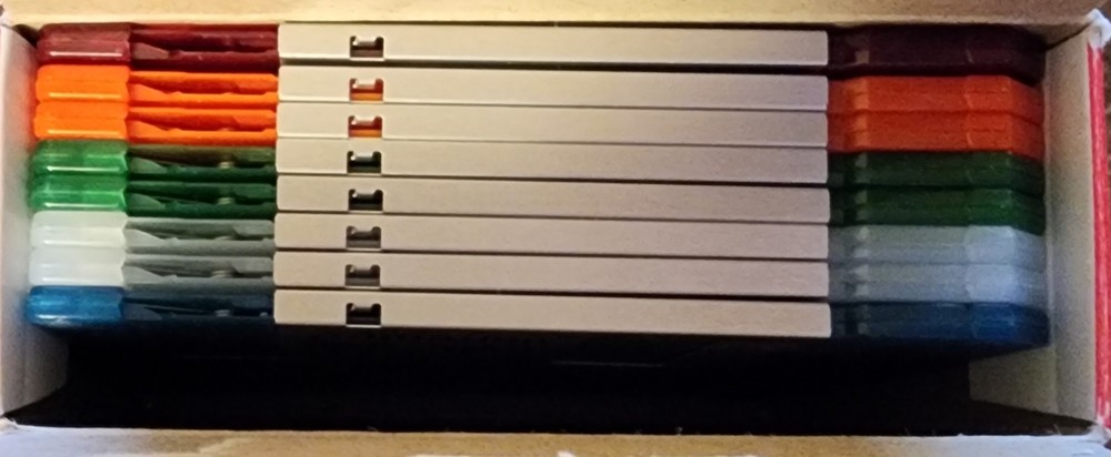 Imation Neon Diskettes. MAC Formatted 2HD. 2 Missing. 8 Diskettes Total. 1.40MB