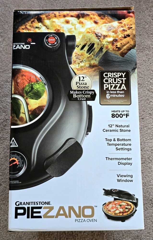 Granitestone 12” PIEZANO Crispy Crust Pizza Oven-New
