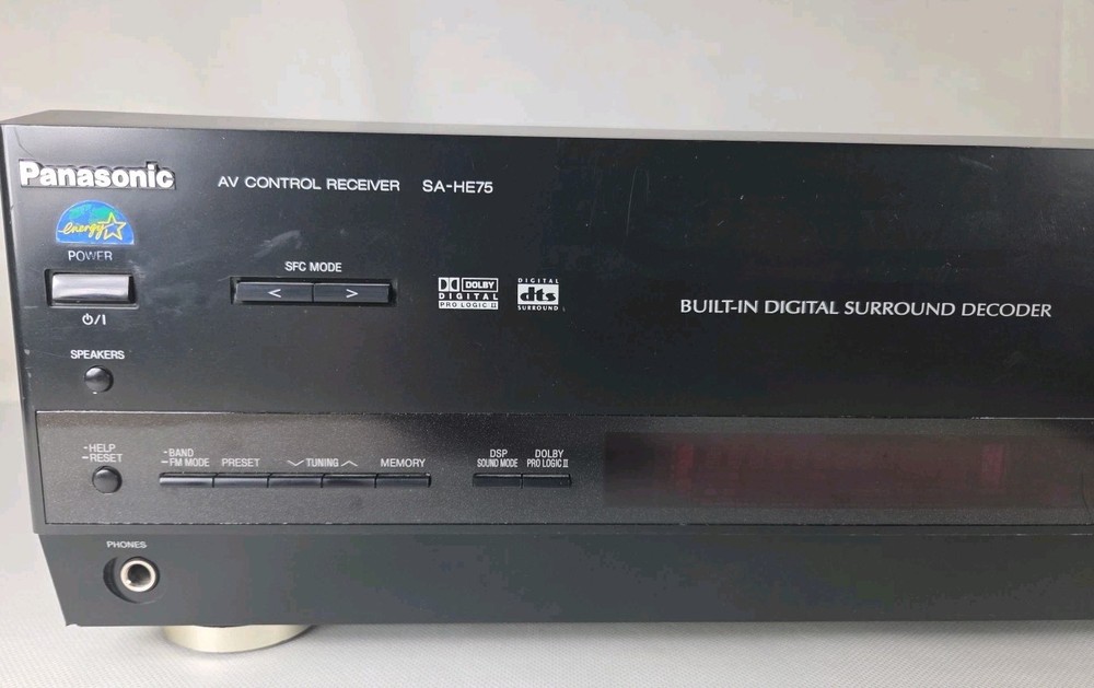 Panasonic SA-HE75 AV Control Stereo Receiver Built In Digital Surround Decoder