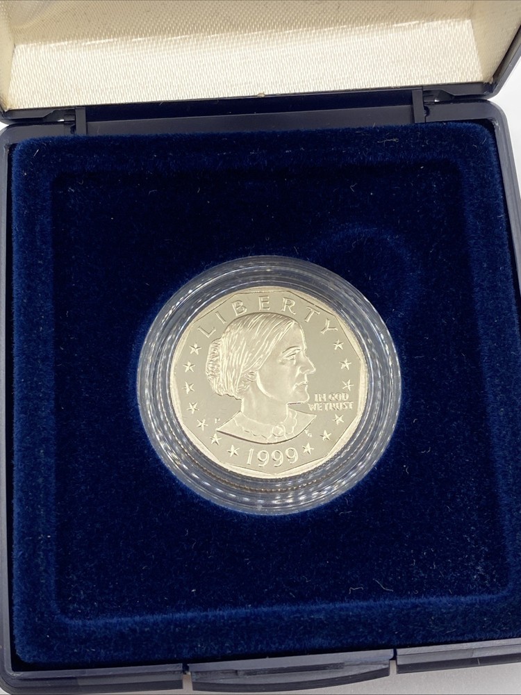 1999-P Proof Susan B Anthony Dollar - w/ Box & COA