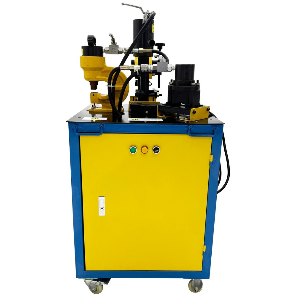Electric Hydraulic Angle Iron Processing Machine Cutting Punching Chamfering