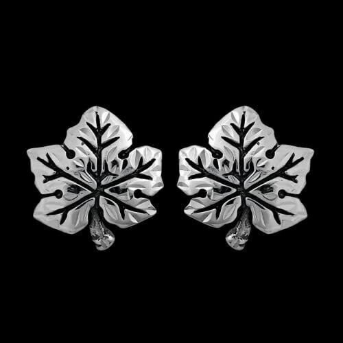 Maple Leaf Stud Earrings