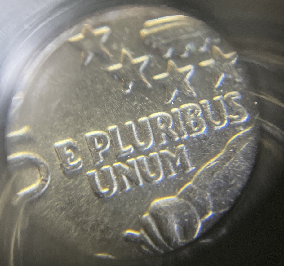 1976 DDR-Bicentennial Quarter-ERROR-Doubling On “DOLLAR”
