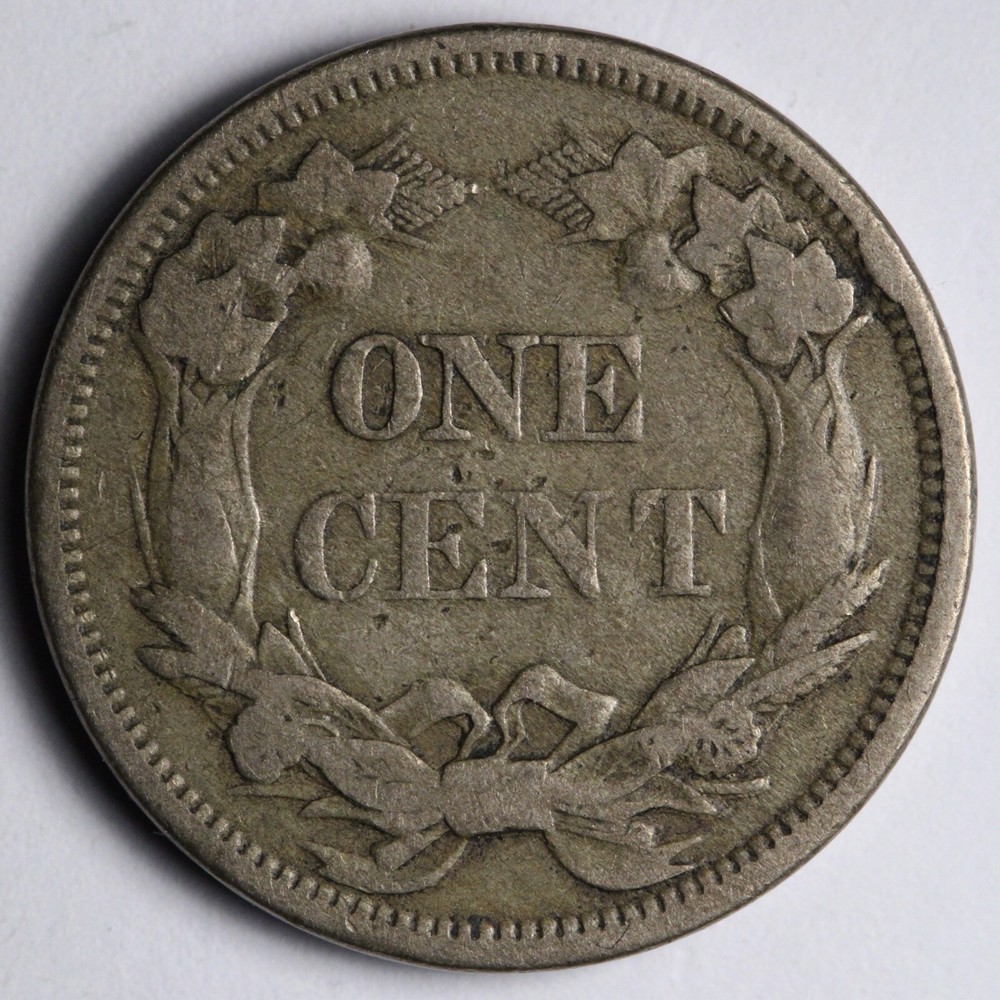 1858 S.L. Flying Eagle Cent Penny XF E110 QAFN