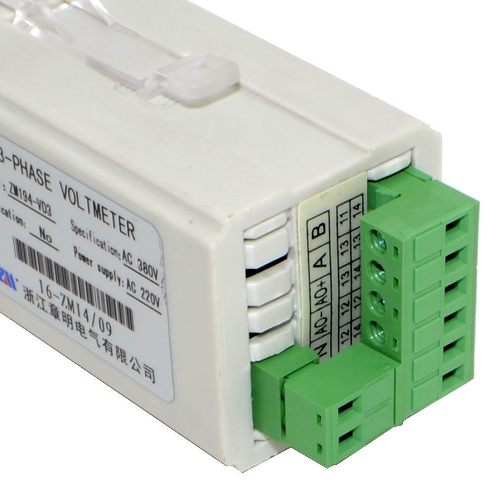 Three-phase AC Voltage Meter Intelligent Digital Display Voltmeter 48x48mm