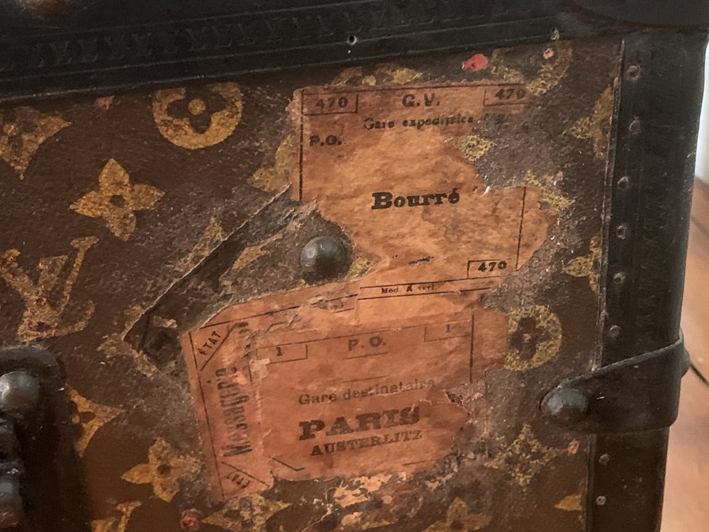 Louis Vuitton Monogram canvas steamer trunk